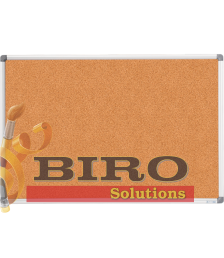 Tablă din plută 100x200 cm, ramă aluminiu, ELEGANT